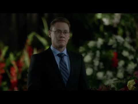 Lucifer crashes funeral home service