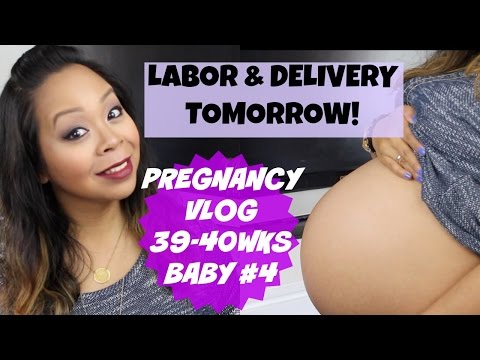 LABOR & DELIVERY TOMORROW! PREGNANCY VLOG 39-40 Weeks: BABY #4 | MommyTipsByCole Video