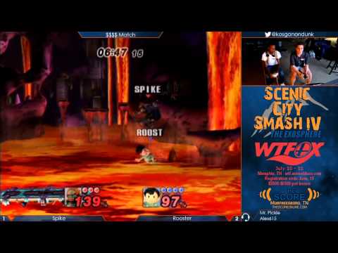 SCS4 - Rooster (Ness) vs Spike (Marth, Ganon) - Project M Money Match