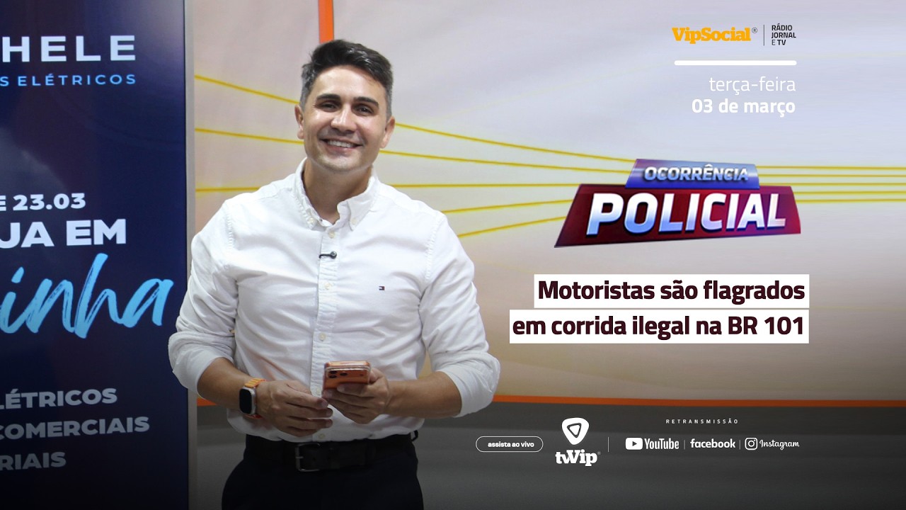 Veja o resumo das ocorrências policiais desta terça-feira, 03 de março