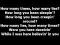 The Pussycat Dolls - How Many Times, How Many Lies (Lyrics)