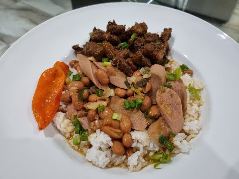 BRUINE BONEN met VARKENS SPEK| Brown beans with pork meat|AllAboutFoodRecipes