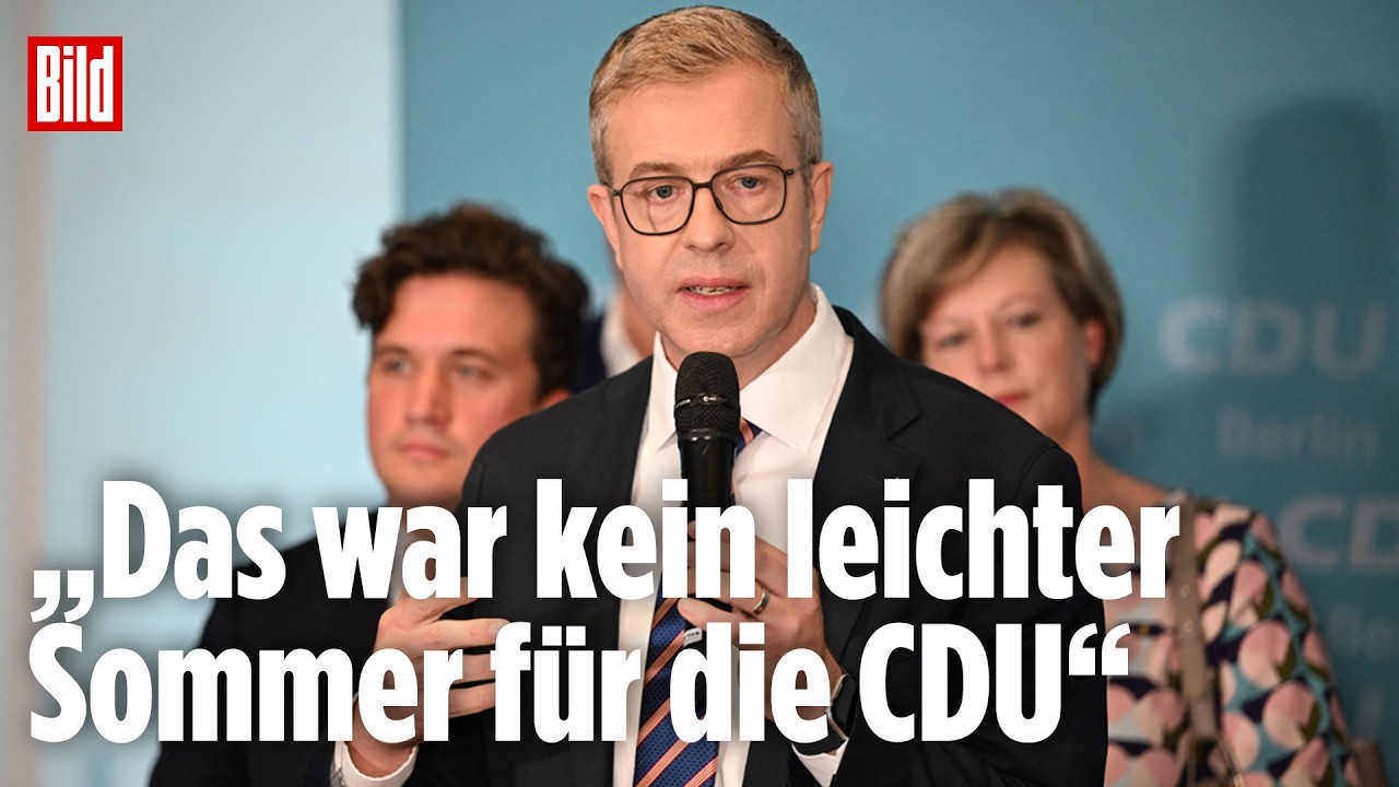 Wahl-Klatsche in Berlin: CDU-Spitzenkandidat Stefan Evers zur Landtagswahl in der Hauptstadt