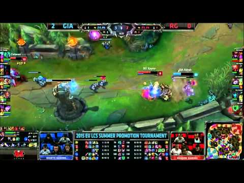 Highlights - EU LCS Relegations Spring 2015 - Giants vs Reason: Match 3