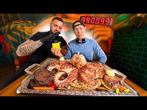 5KG OCTOPUS, STEAK & PIZZA 🍕—I've eaten a lot... but THIS? 😳