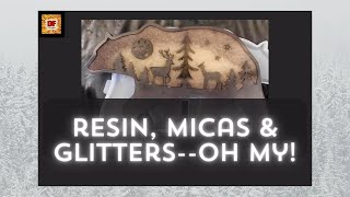 Gravity VS Glitter--Brown & Gold Resin Bear Plus Testing Micas Plus Giveaway