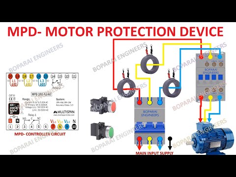 MPD- MOTOR PROTECTION DEVICE CIRCUIT #motor #MCB #electrical #MPD #circuit #engineering #electrician
