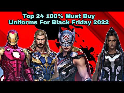 Top 24 100% Must Buy Uniforms For Black Friday 2022 - Marvel Future Fight