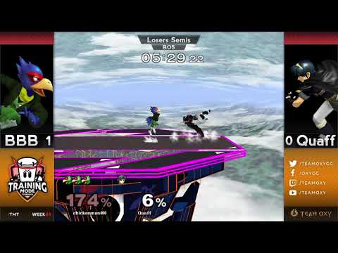 Training Mode Tournaments WC #41 BBB (Falco) vs. Quaff (Marth) - Losers Semis SSBM