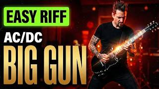 ACDC Big Gun Guitar Lesson + Tutorial