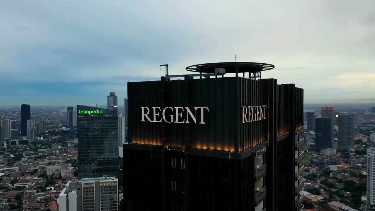 Regent Residences Jakarta aerial view — 57 storey tower Jakarta Golden Triangle