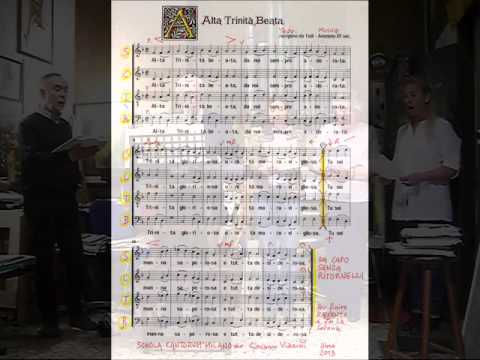 Mottetto di Anonimo Italiano: ALTA TRINITA BEATA, Studi vari, Giovanni Vianini, Milano, It.