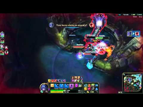 Shen 1v4 Baron steal + Double kill