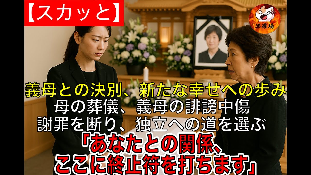 【スカッと】『義母との決別、新たな幸せへの歩み』母の葬儀、義母の誹謗中傷謝罪を断り、独立への道を選ぶ「あなたとの関係、ここに終止符を打ちます」