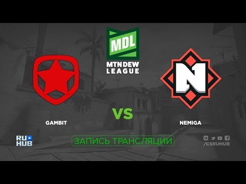 Gambit vs Nemiga - ESEA MDL 27 - de_overpass [ceh9, yXo]