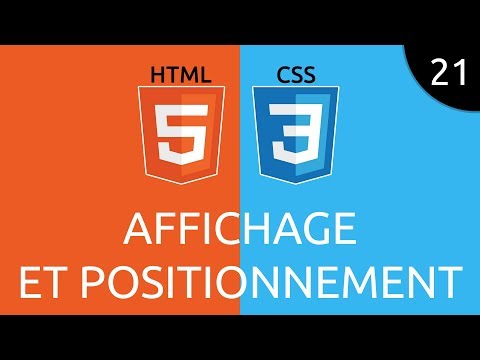 HTML CSS 21 affichage et positionnement
