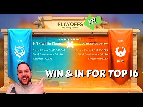WE PLAY in the Ark of Osiris battle to enter Top 16: White Tigers v. OUO | Rise of Kingdoms