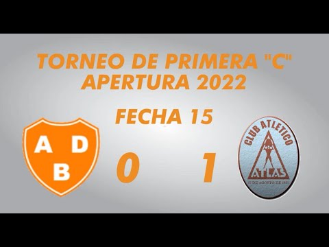 Primera "C" Apertura 2022 - Fecha 15 - Berazategui 0 Atlas 1 - Resumen