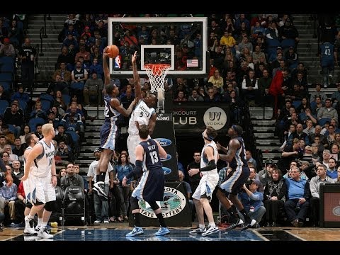 Gorgui Dieng With the Swat on Ed Davis