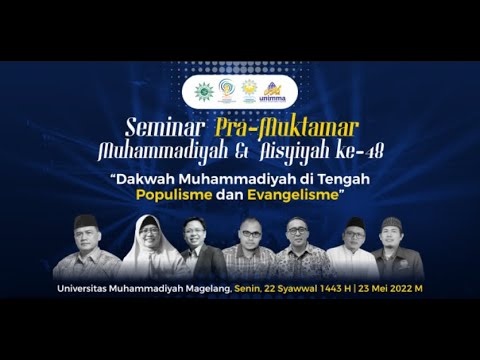 Muhammadiyah Gelar Seminar Pra Muktamar Bahas Dakwah di Tengah Populisme dan Evangelisme