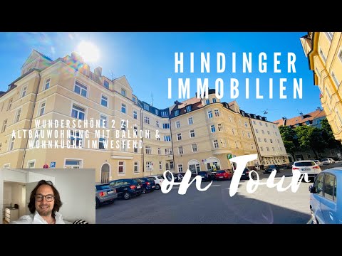 Hindinger Immobilien on Tour zu einer 2 Zi.-Altbauwohnung mit Balkon im wunderschönen Westend!