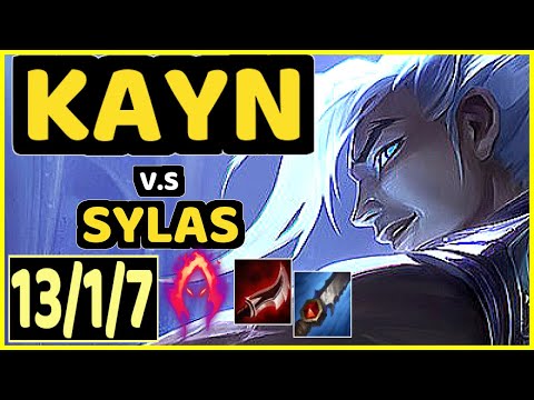 KADIR (KAYN) vs SYLAS - 13/1/7 KDA JUNGLE GAMEPLAY - EUW Ranked GRANDMASTER