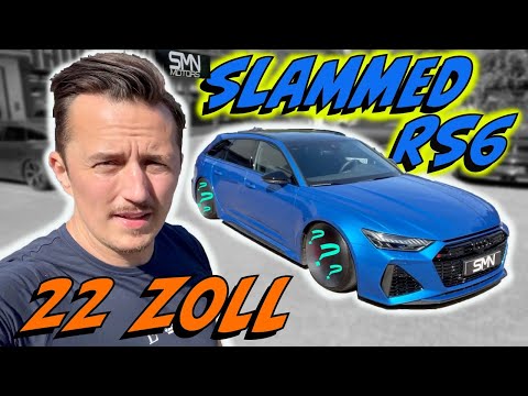 Hammer tiefer Audi RS6 Avant auf 22" AMP Forged Wheels