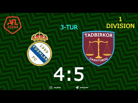 1-division. 3-tur YOSHLAR - TADBIRKOR 4:5 (04.04.2021)