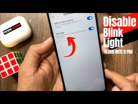 How To Turn Off Notification Blink Light in Redmi Note 9 Pro
