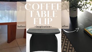 Ebonized Wood Look-Alike | Wood Veneer Coffee Table Flip
