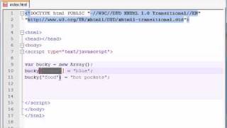Beginner JavaScript Tutorial - 35 - Associative Arrays