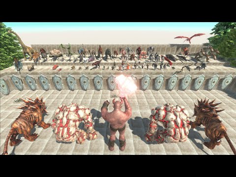 2 Hellhound + 2 Lava Golem + A Ogre Load VS Each Faction - Animal Revolt Battle Simulator ARBS