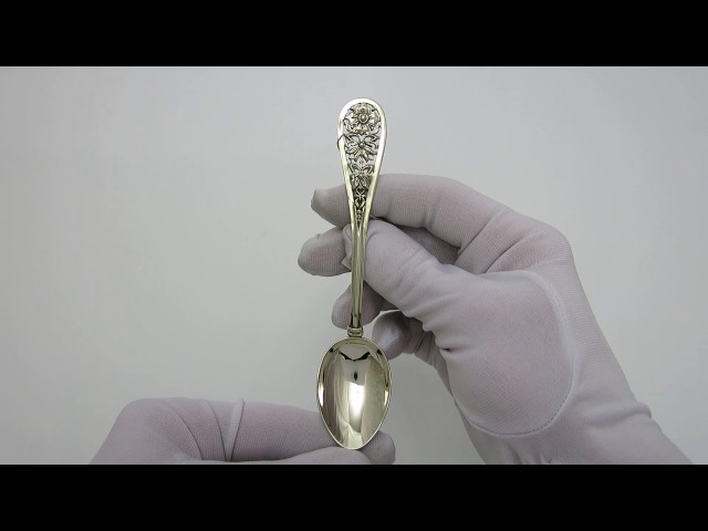 Серебряная ложка чайная 93лт Видеообзор