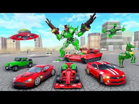 Transformers Wars Of Robot Game 2021: F1 Dragon Robot - Android Gameplay