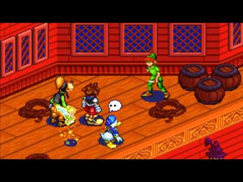 Kingdom Hearts Chain of Memories (GBA) Cutscene #66 The Party Encounters Peter Pan