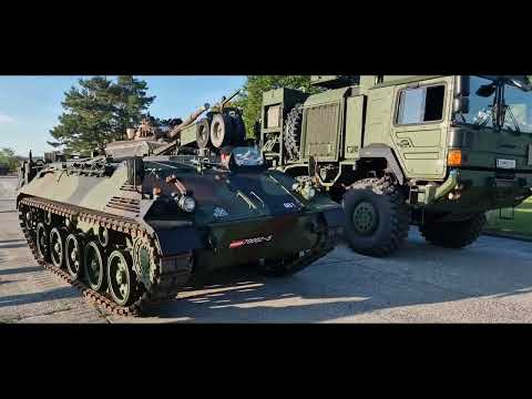 Leopard 2A7, russischer T-72, Schwerlasttransporter HX81!  Hessen Kasserne