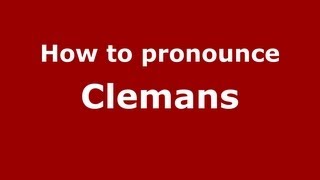 How to pronounce Clemans