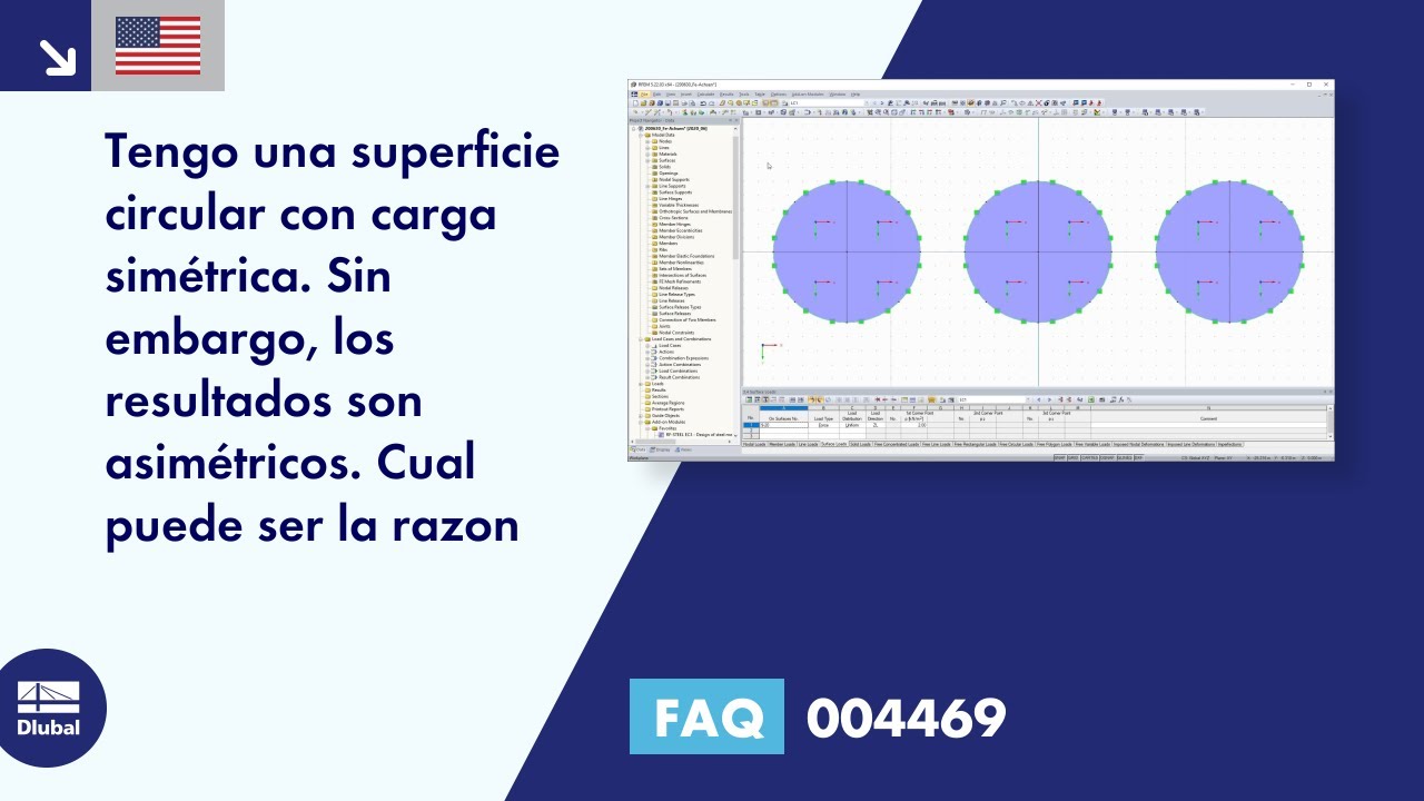 [ES] FAQ 004469 | Tengo una superficie circular con carga simétrica. Sin embargo ...