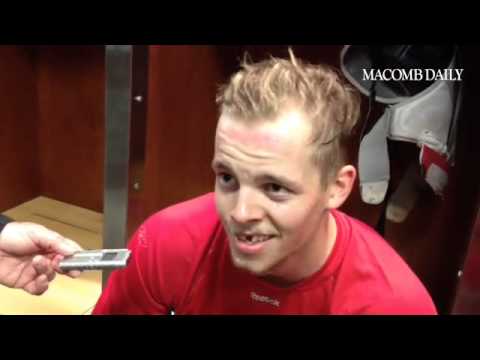 Nestrasil excited about NHL debut. Says phone been blowing up with text messages. #RedWings