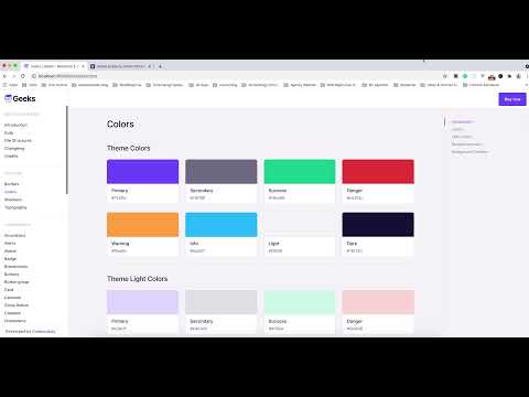 Bootstrap Theme Color Changes - Geeks Bootstrap 5 Template