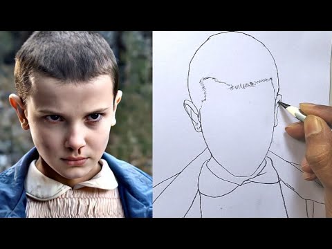 How to Draw Eleven / Stranger Things Eleven Drawing Easy