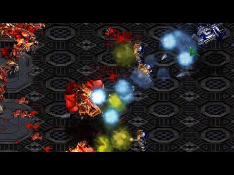 Ample (T) vs Hyuk (Z) on Benzene 1.1 - StarCraft - Brood War