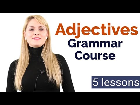 學習形容詞｜基礎英語語法課程｜5課時 (Learn Adjectives | Basic English Grammar Course | 5 Lessons)