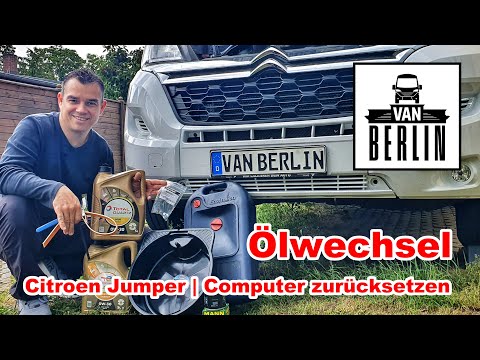 Oil change including error message reset | Citroen Jumper 2022 Motorhome | Giottiline Siena 330