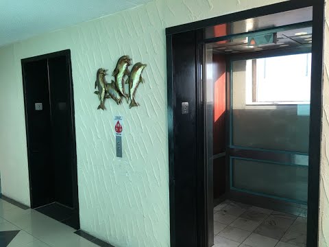 Bouncy Dover Scenic 8 Story Hydraulic Elevators - Howard Johnson - Williamsburg, VA