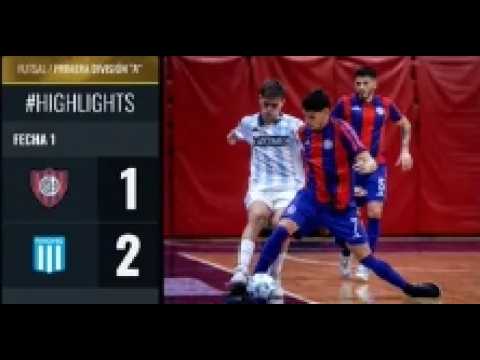 San Lorenzo 1-2 Racing. Fecha 1. Primera División Futsal