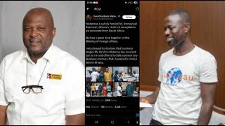 Ibrahim Mahama to Fully sponsr Emmanuel a victim of xenophobia in South Africa after his return to G