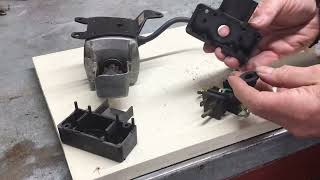 How to replace the electric starter switch on a classic Craftsman snow blower(save$)