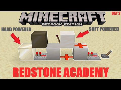 Redstone Academy | Understanding Block Powering - Phase 1 Day 2 | Minecraft: Bedrock Edition