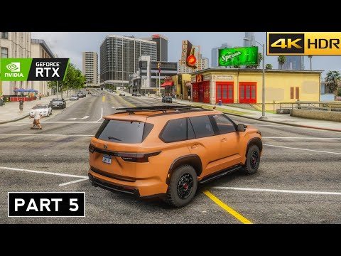 GTA 5 Enhanced 4k Ultra Realistic Graphics Gameplay Walkthrough | Part 5 -[4k 60FPS] - No Commentary